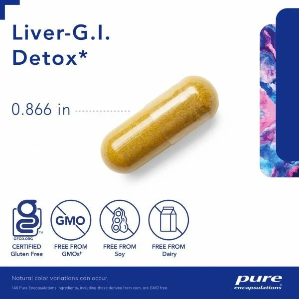 Liver-G.I. Detox | Pure Encapsulations® | 60 Vegetable Capsules - Image 4