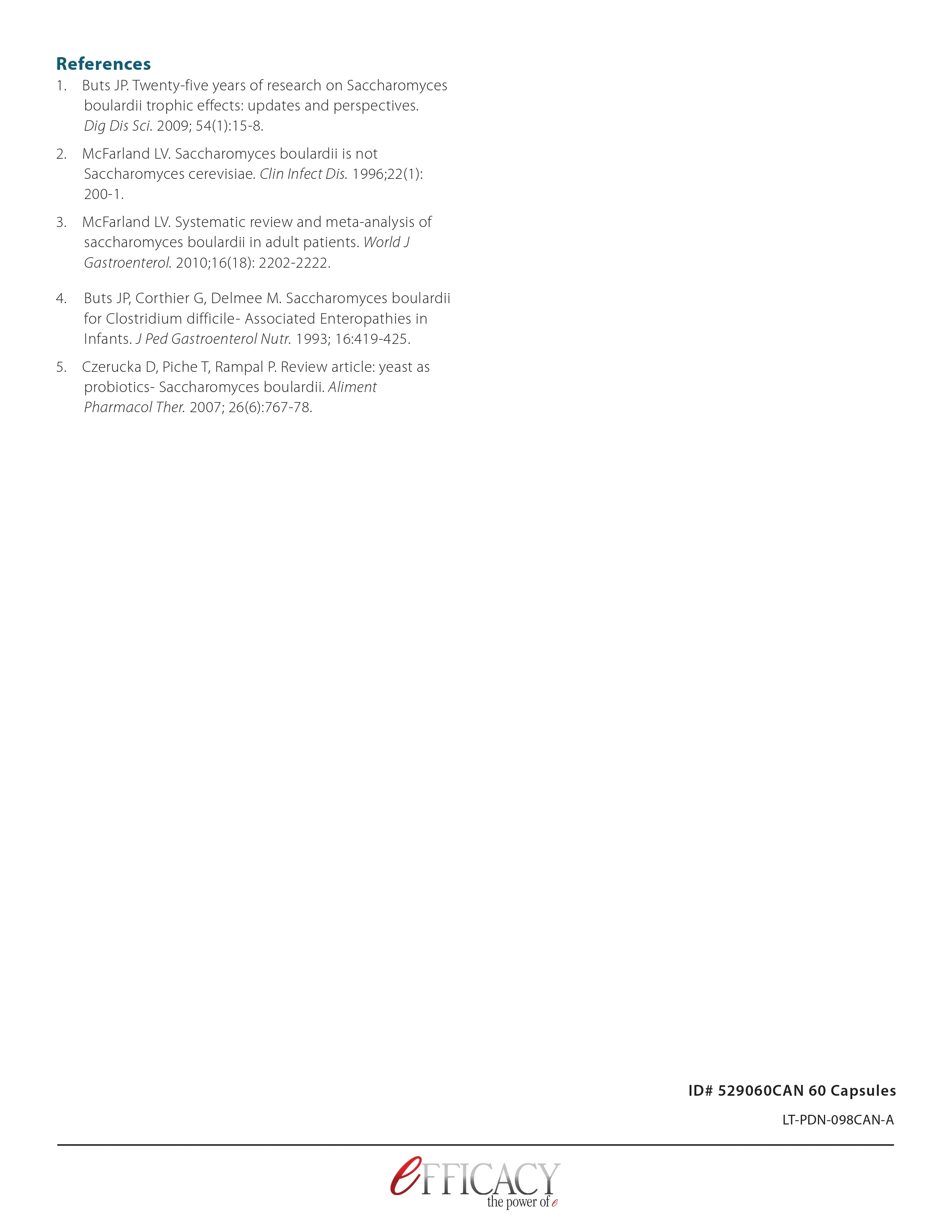 Saccharomyces boulardii | Ortho Molecular | 60 Capsules - Image 4