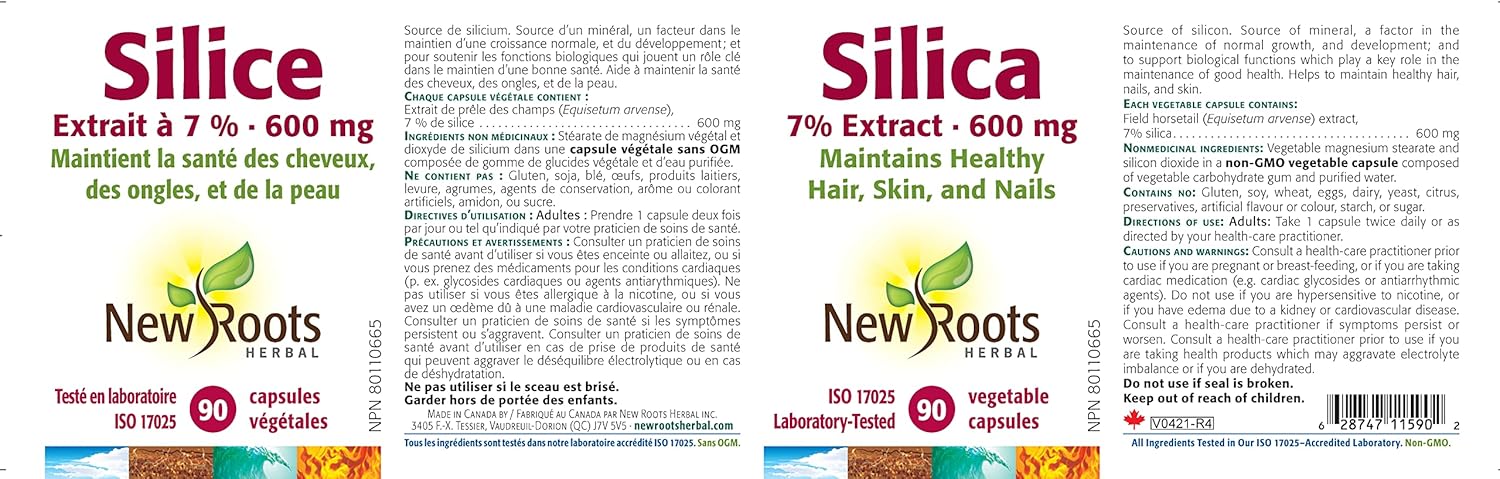 Silica | New Roots HERBAL® | 90 Vegetable Capsules - Image 6