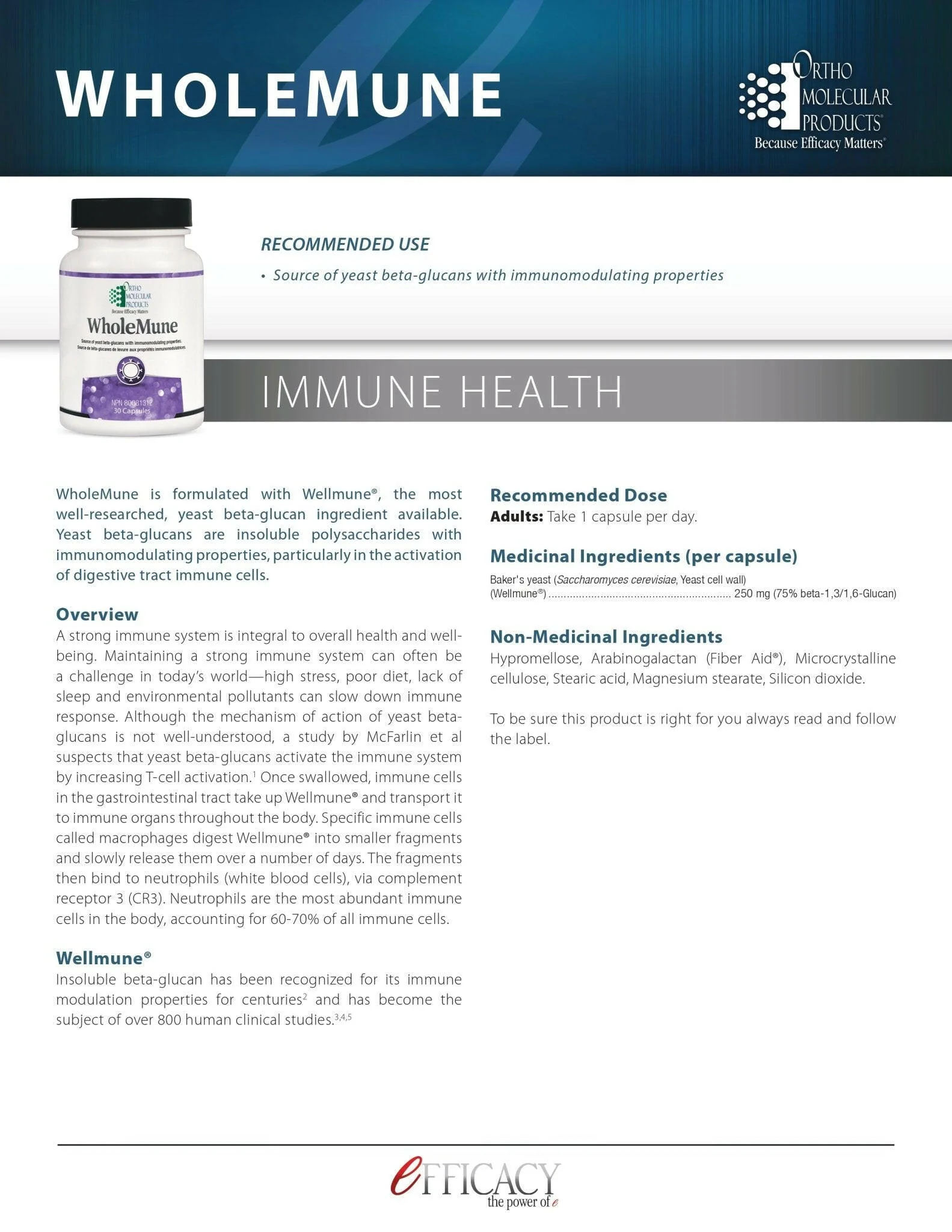 WholeMune | Ortho Molecular | 30 Capsules - Image 6